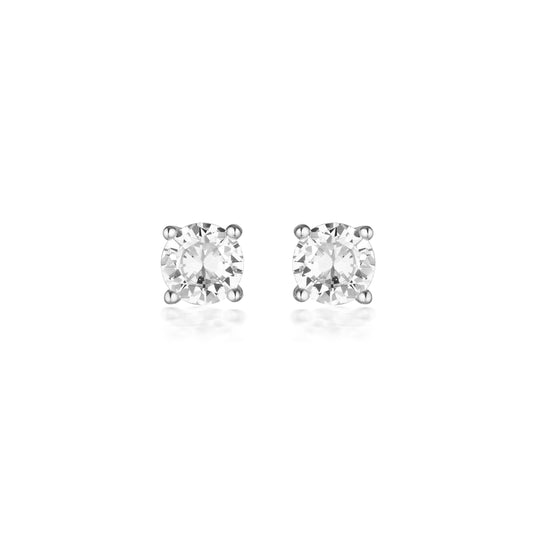 GEORGINI GOLD MOISSANITE STUDS 1TCW IN 9CT WHITE GOLD