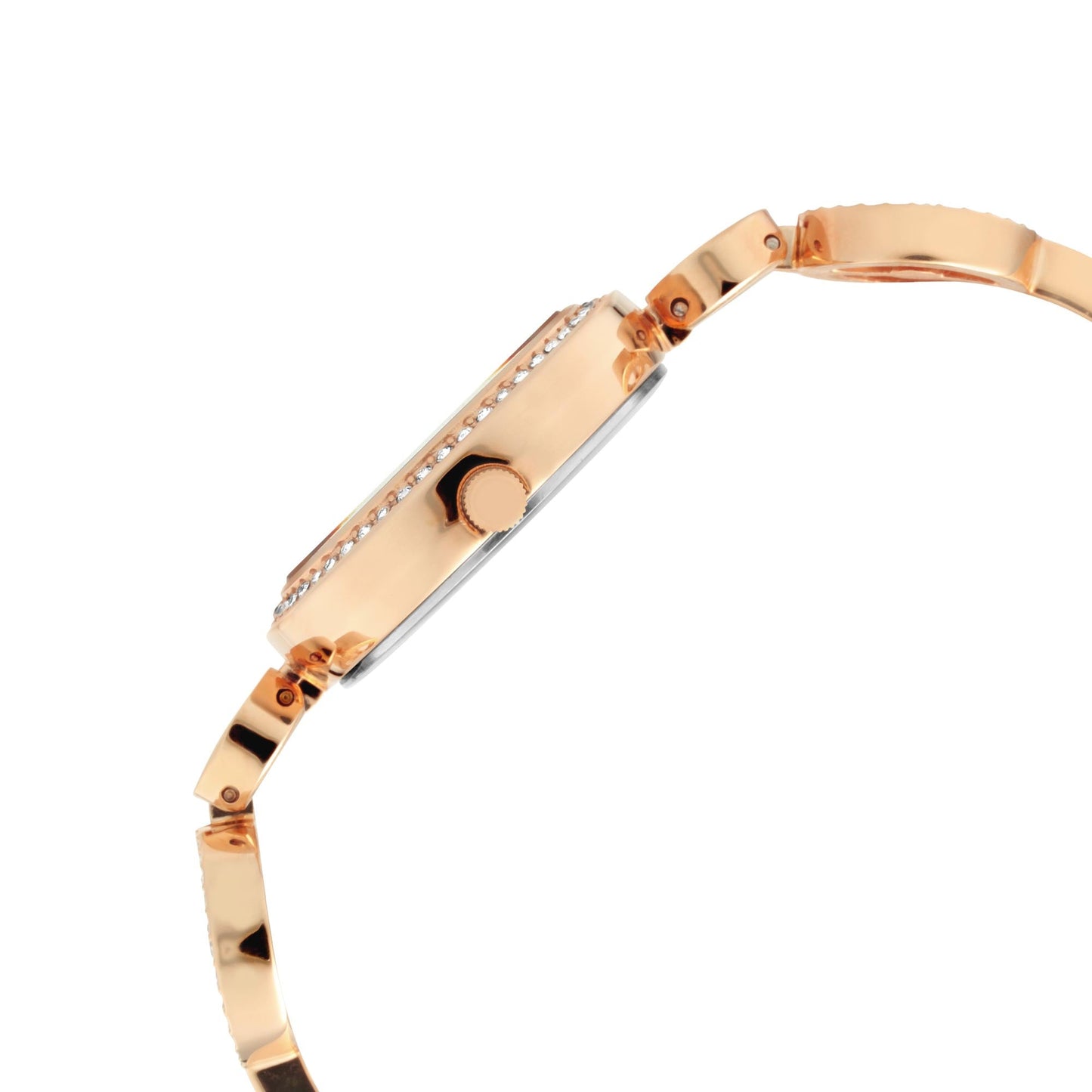 Titan Raga Mother of Pearl Dial Women Rose Gold Pearl Case Watch With Metal Strap for Women
