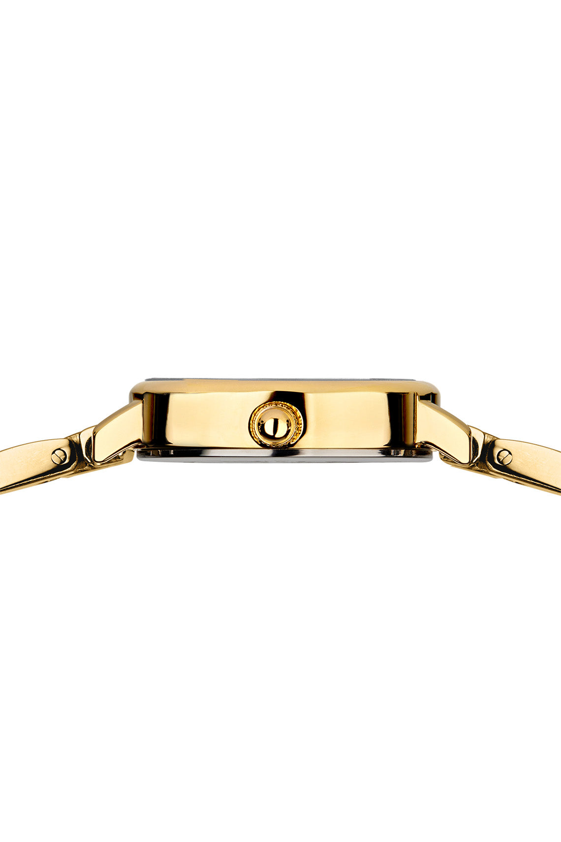 Bering Classic Ladies 26mm White Dial Gold Strap Watch