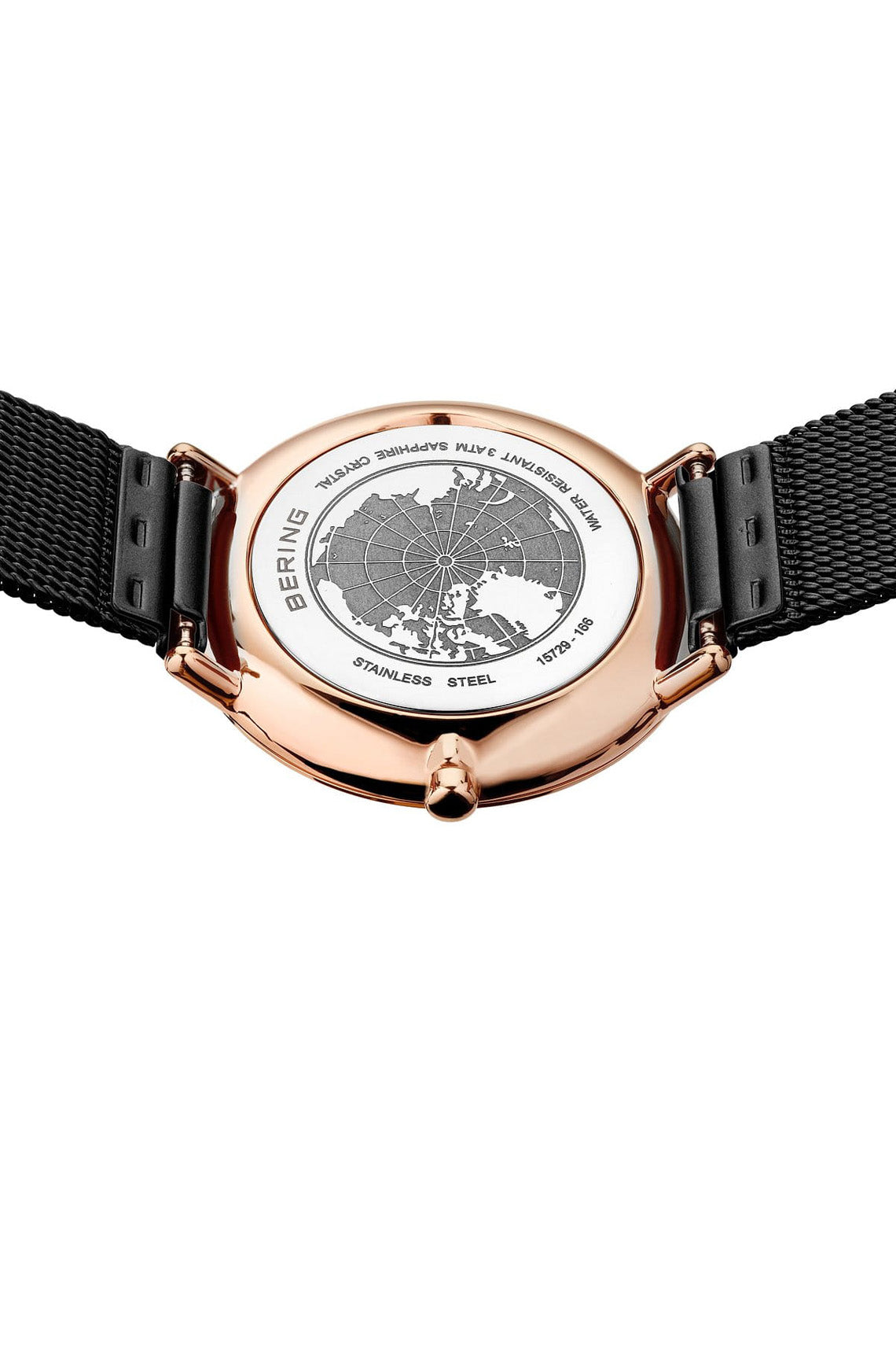 Bering Classic 27mm Ultra Slim Black Milanese Strap Watch