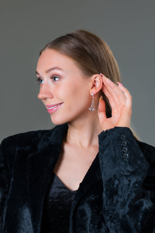 SUMMER SORBET BRILLIANT BOUQUET EARRINGS SILVER