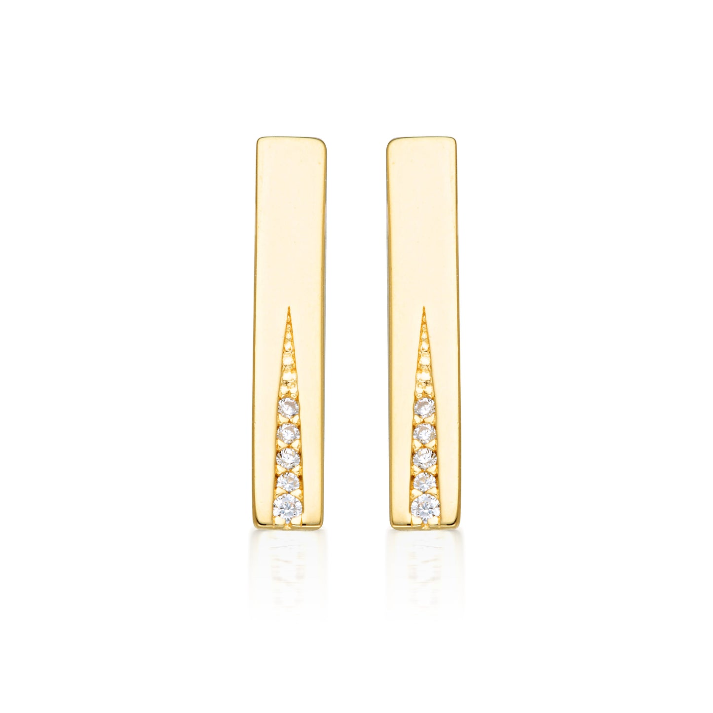 GEORGINI THE LAYERED EDIT GILDED EARRINGS GOLD