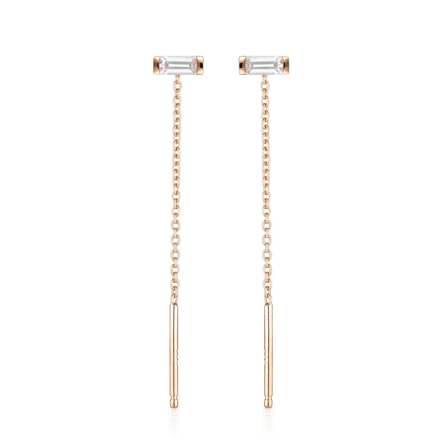 GEORGINI THE LAYERED EDIT TATU EARRING ROSE GOLD