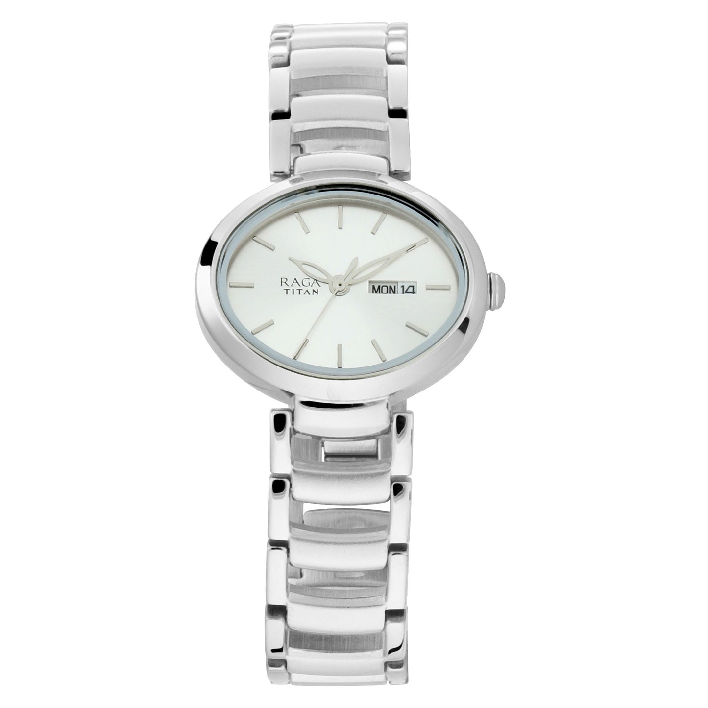 Titan Raga Viva Silver Metal Analogue Strap Watch for Women