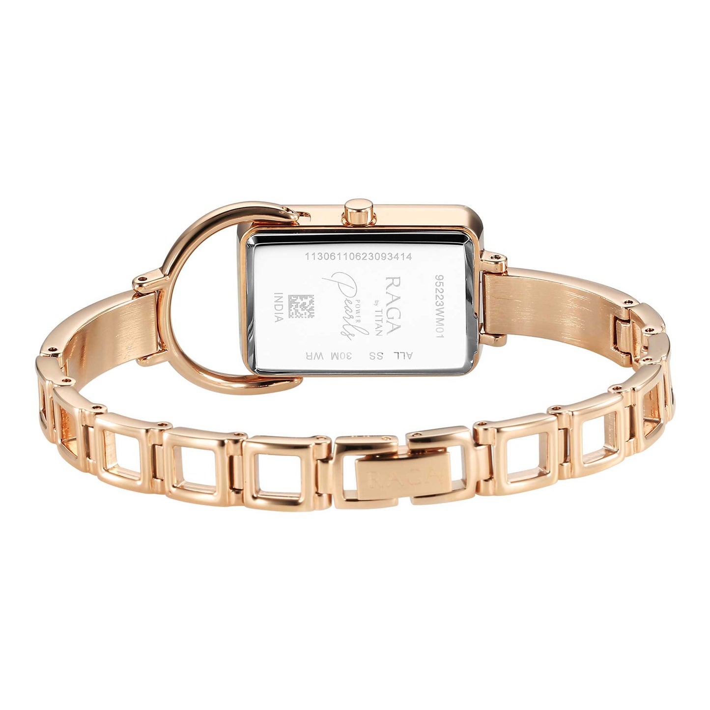 Titan Raga Power Pearls Quartz Analogue Mother Of Pearl Dial Metal Strap Watch for Women