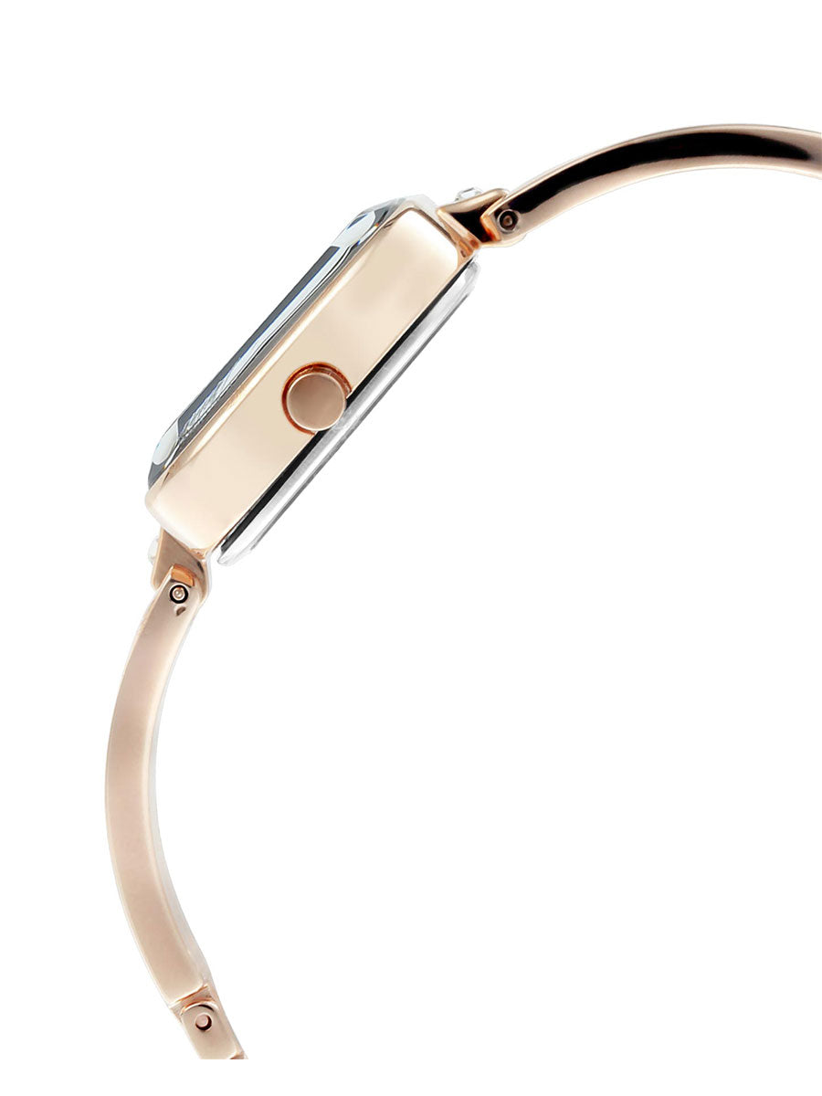Titan Raga Viva Blue Dial With Rose Gold Metal Strap Watch for Women