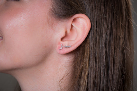 SUMMER SORBET VANILLA VINE EARRINGS SMALL SILVER