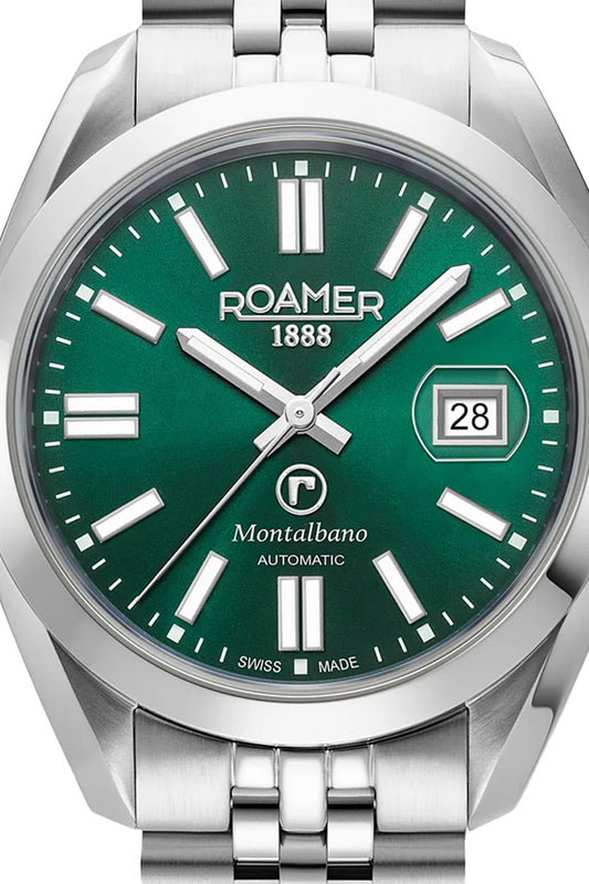 Roamer Montalbano Gents 41mm Green Dial Stainless Steel Strap Watch