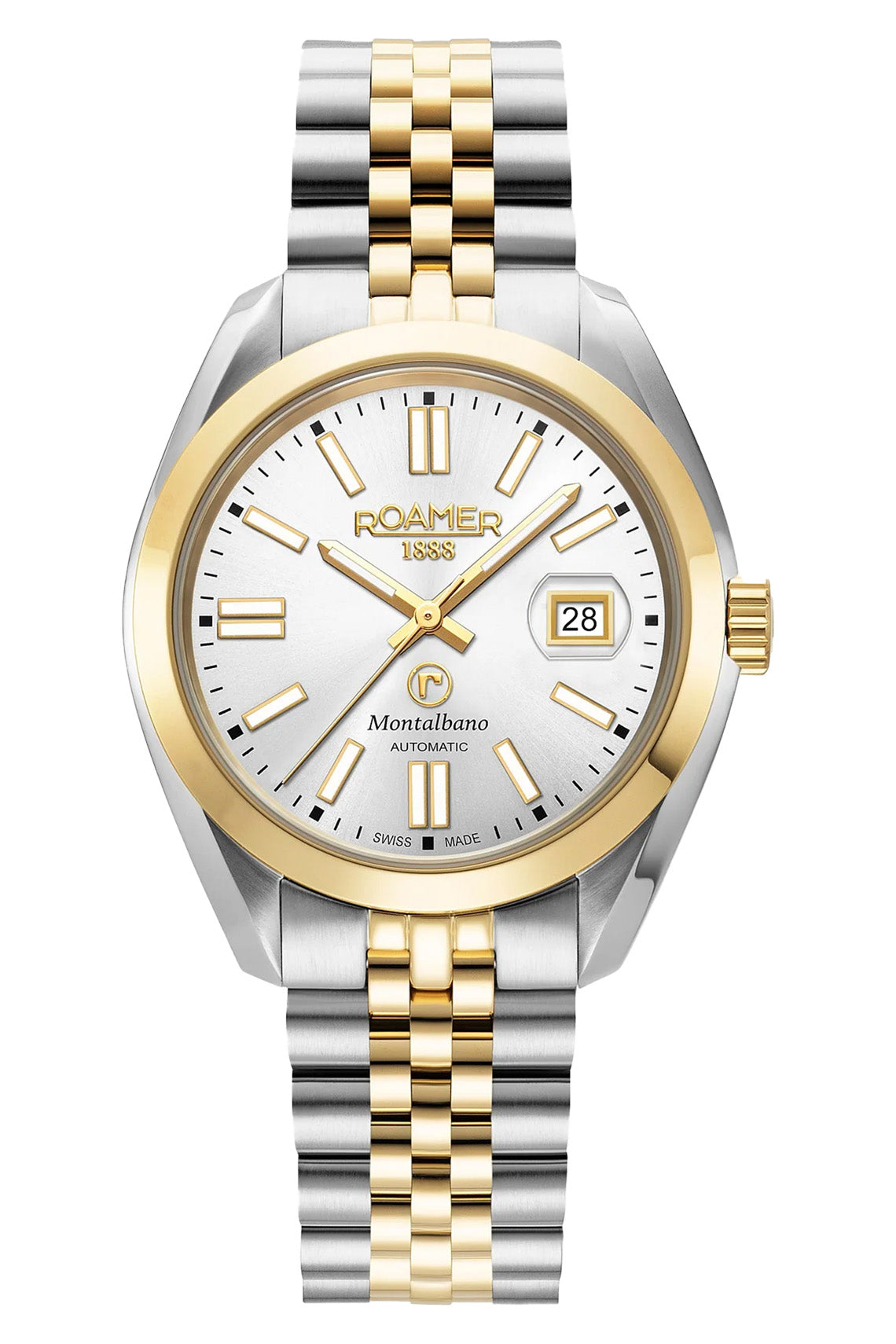 Roamer Montalbano Gents 41mm Two Tone Stainless Steel Strap Watch