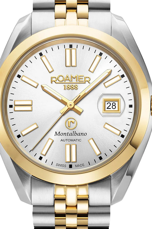 Roamer Montalbano Gents 41mm Two Tone Stainless Steel Strap Watch