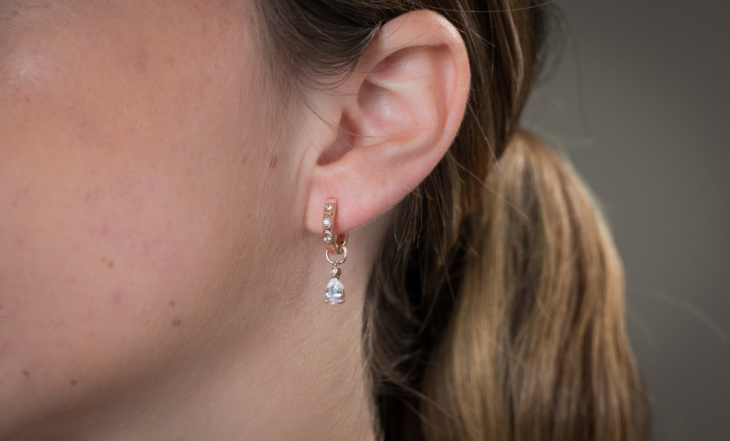 SUMMER SORBET SHERBERT SHIMMER EARRINGS ROSE GOLD