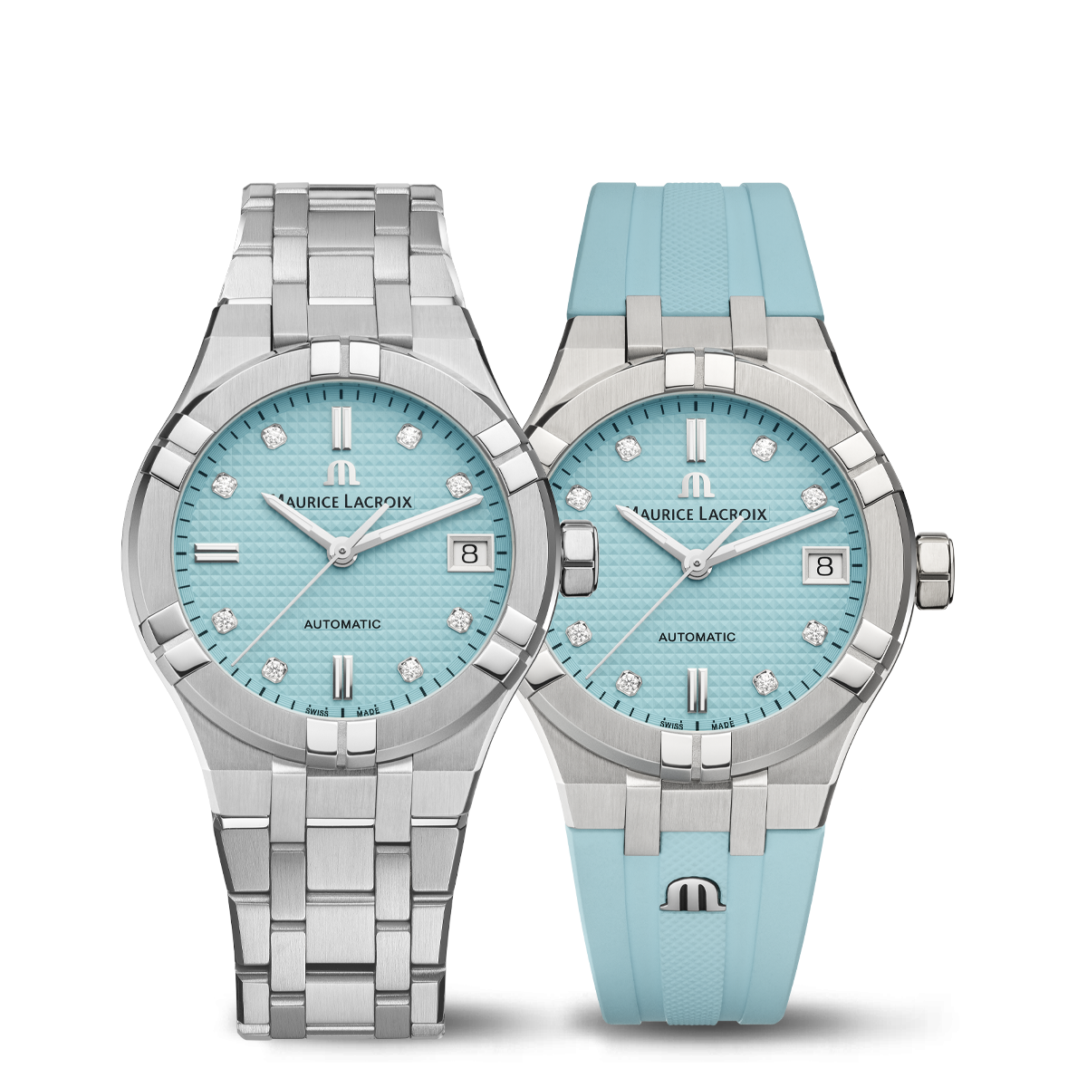 Maurice Lacroix Swiss Made AIKON Automatic Limited Summer Edition 35mm Dual Strap Watch