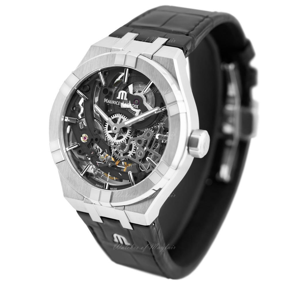 Maurice Lacroix AIKON Manufacture Skeleton 45mm Sapphire Crystal Dial Watch