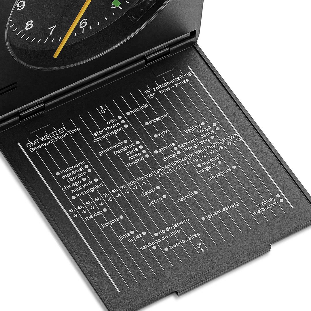 Braun Black Classic Travel Analogue Alarm Clock