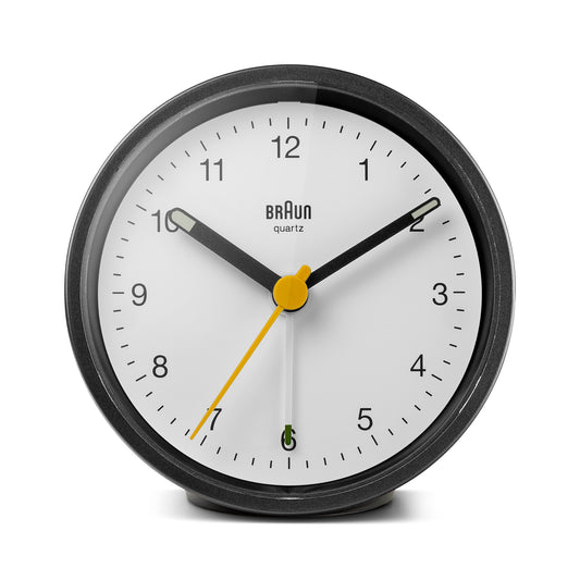Braun Classic Analogue Alarm Clock White
