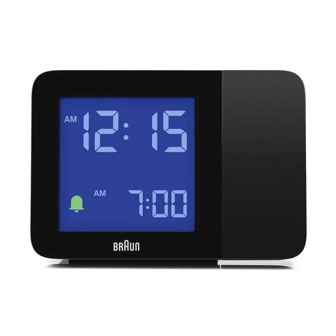 Braun Black Digital Projection Alarm Clock