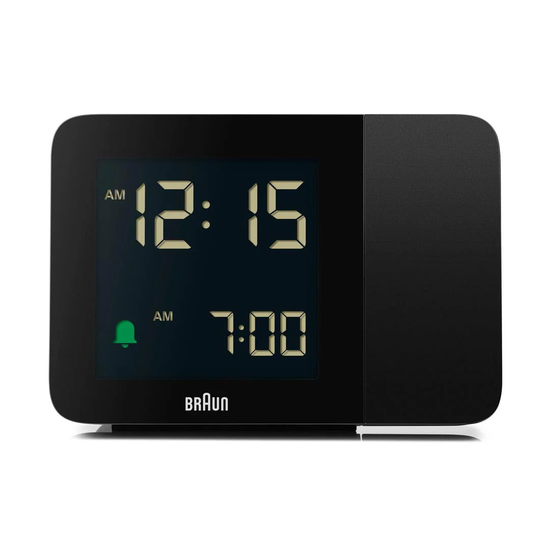 Braun Black Digital Projection Alarm Clock