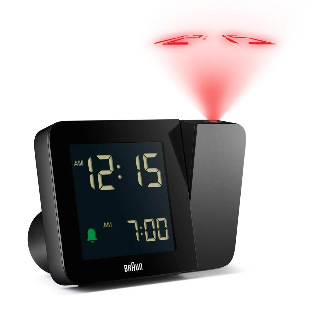 Braun Black Digital Projection Alarm Clock