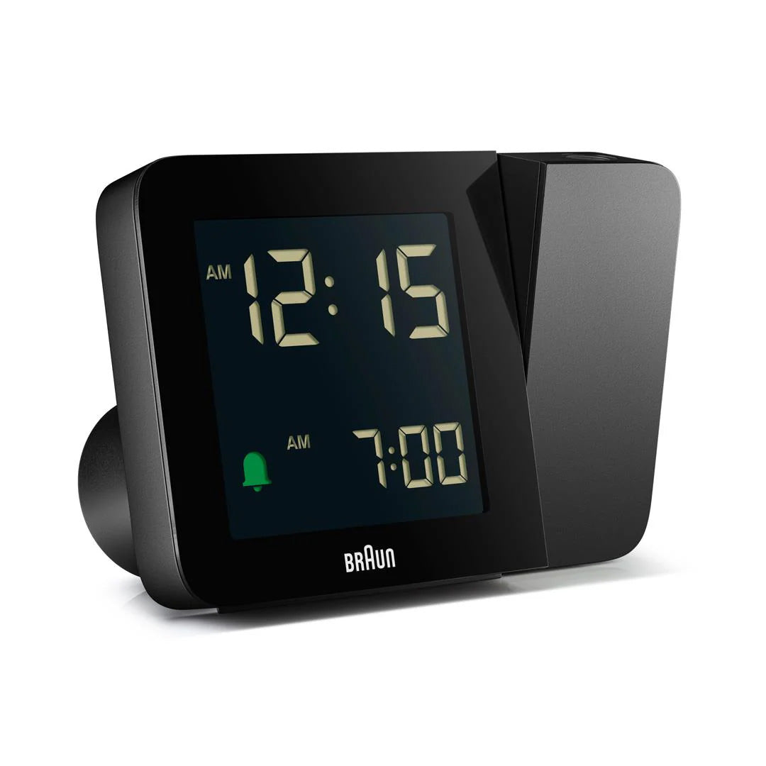 Braun Black Digital Projection Alarm Clock