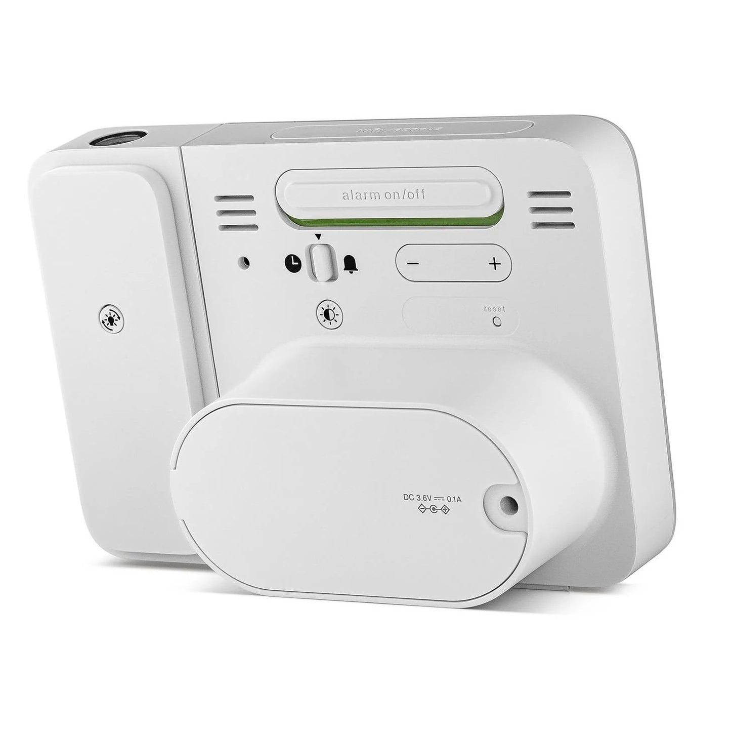 Braun White Digital Projection Alarm Clock