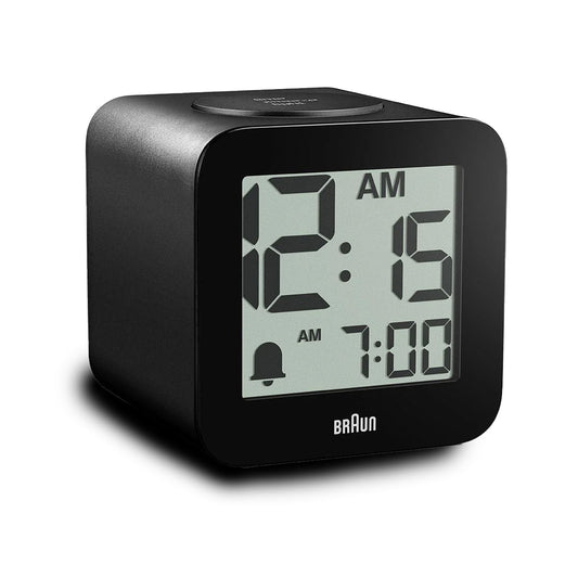 Braun Black Time Speaking Digital Alarm Clock