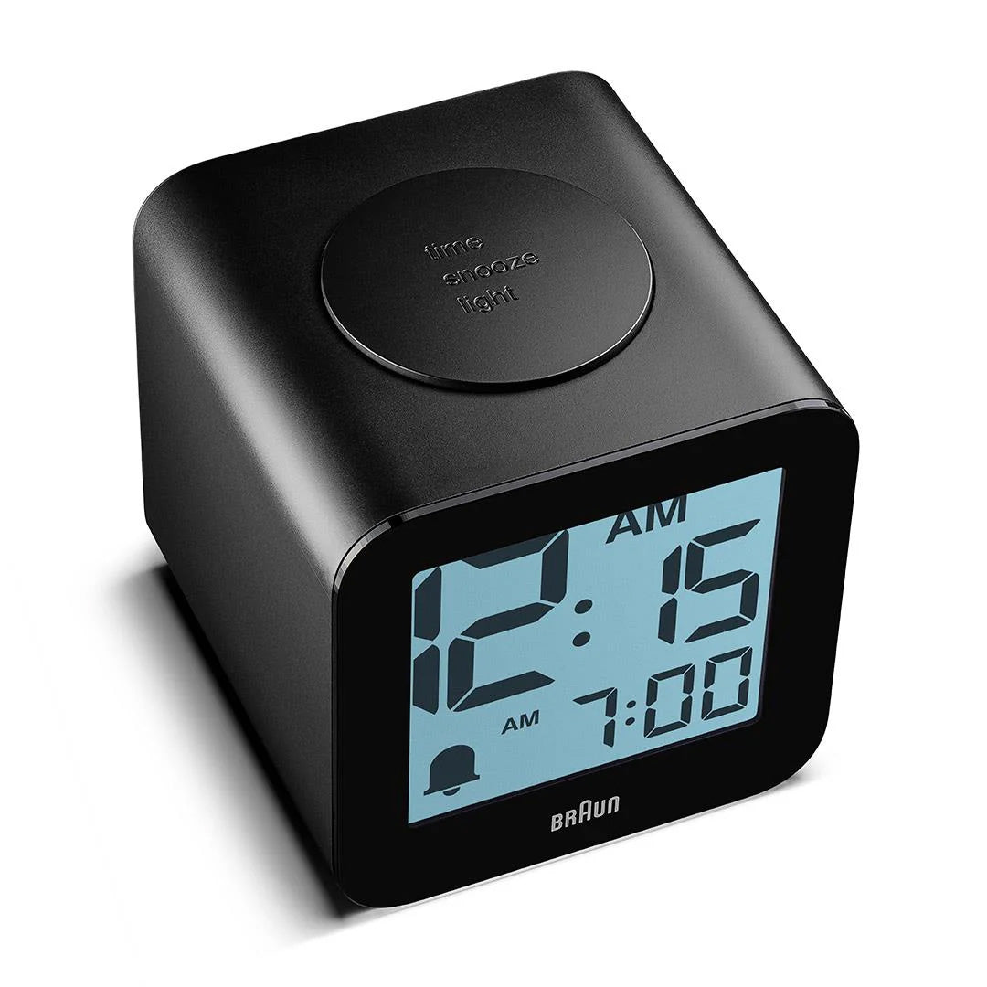 Braun Black Time Speaking Digital Alarm Clock