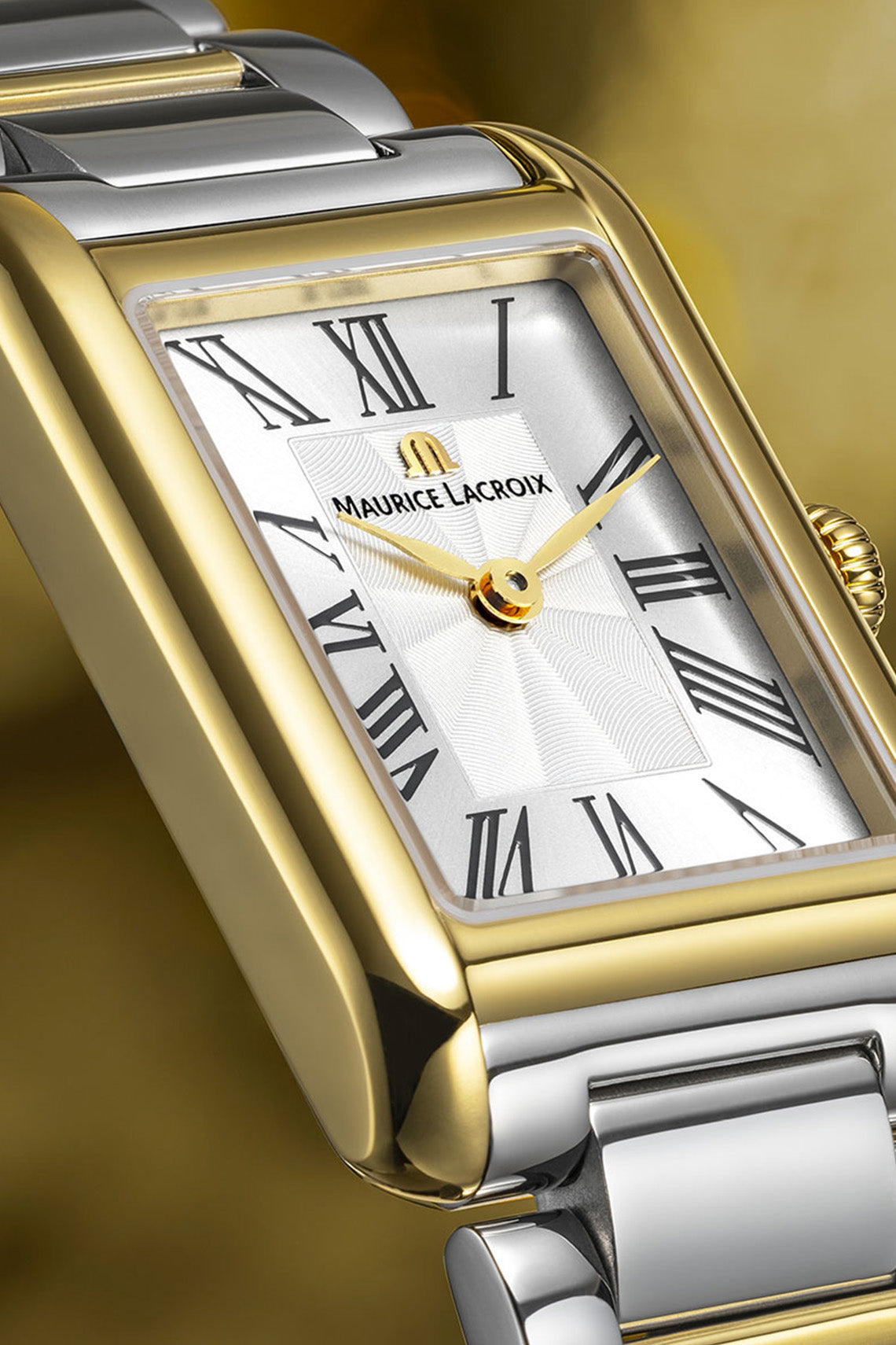 Maurice Lacroix Fiaba Square 24mm Two-tone Stainless Steel Strap Watch