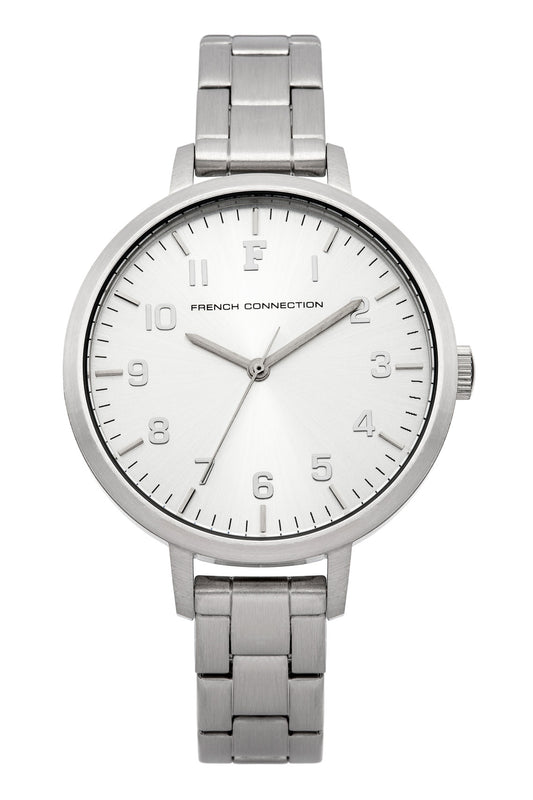 French Connection Rosebery 36mm White Dial Stainless Steel Strap Watch