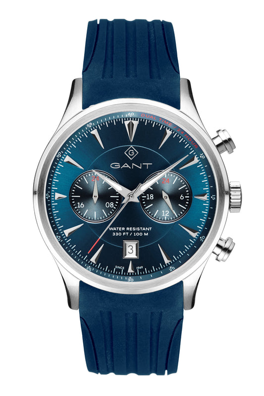 Gant Spencer 43mm Blue Dial Blue Rubber Strap Watch