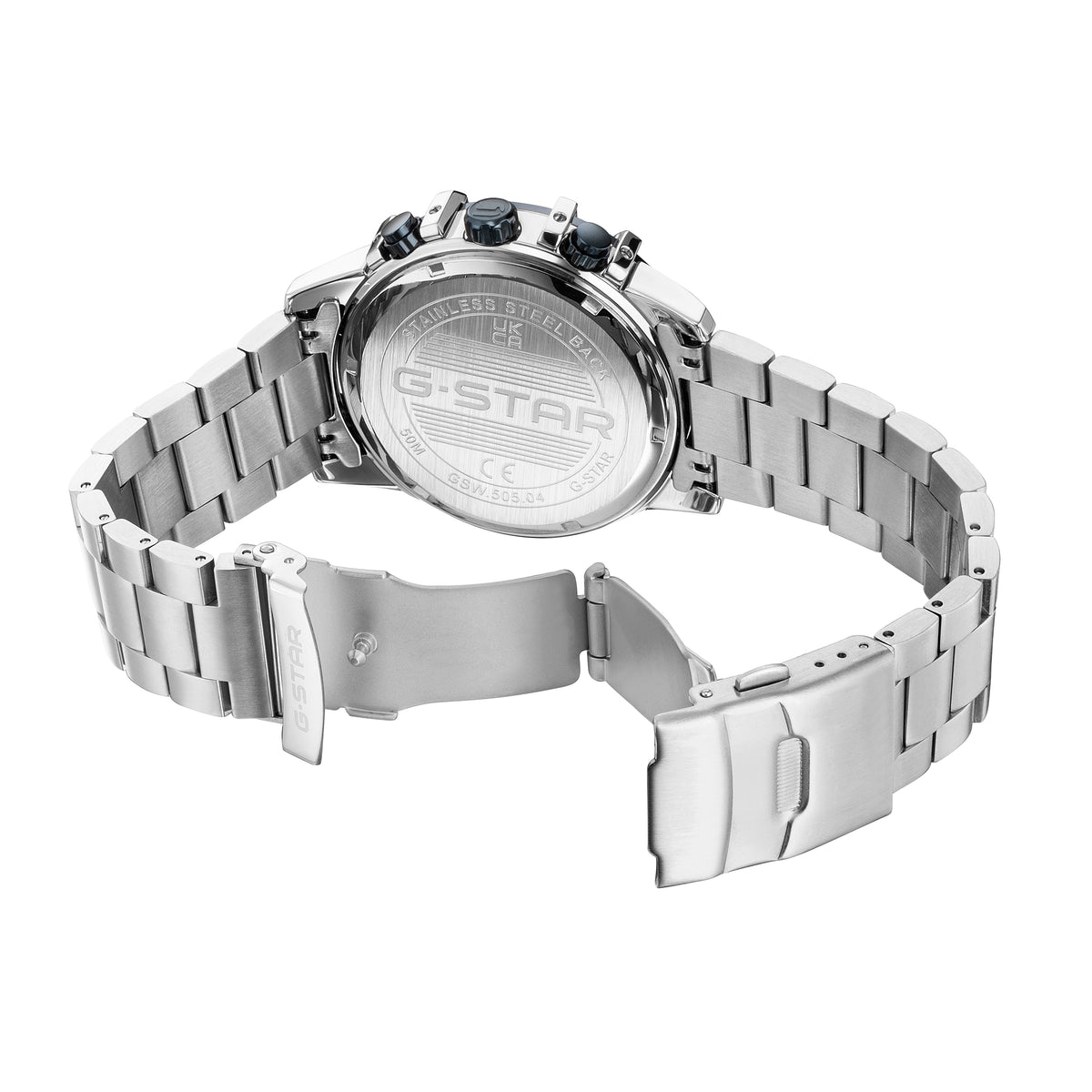 G-STAR Bend3D Multifunction Silver Watch
