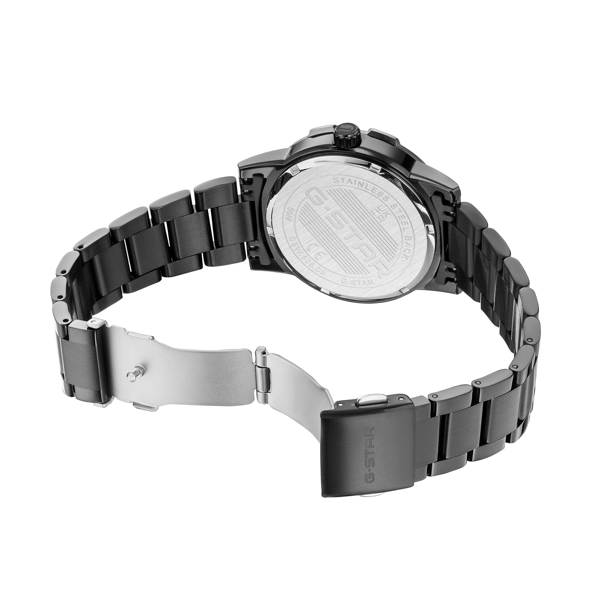 G-STAR Constructed Bold Black and Silver Watch