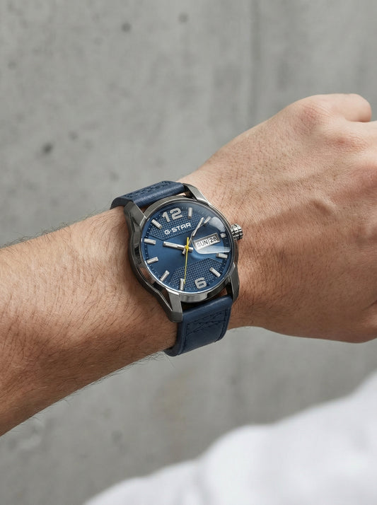 G-STAR Selvedge Utility-Inspired Blue Watch