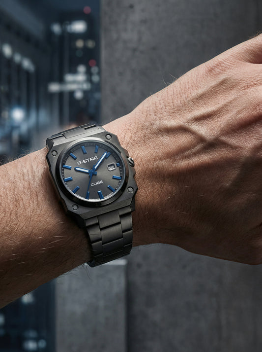 G-STAR Cube Gunmetal Watch