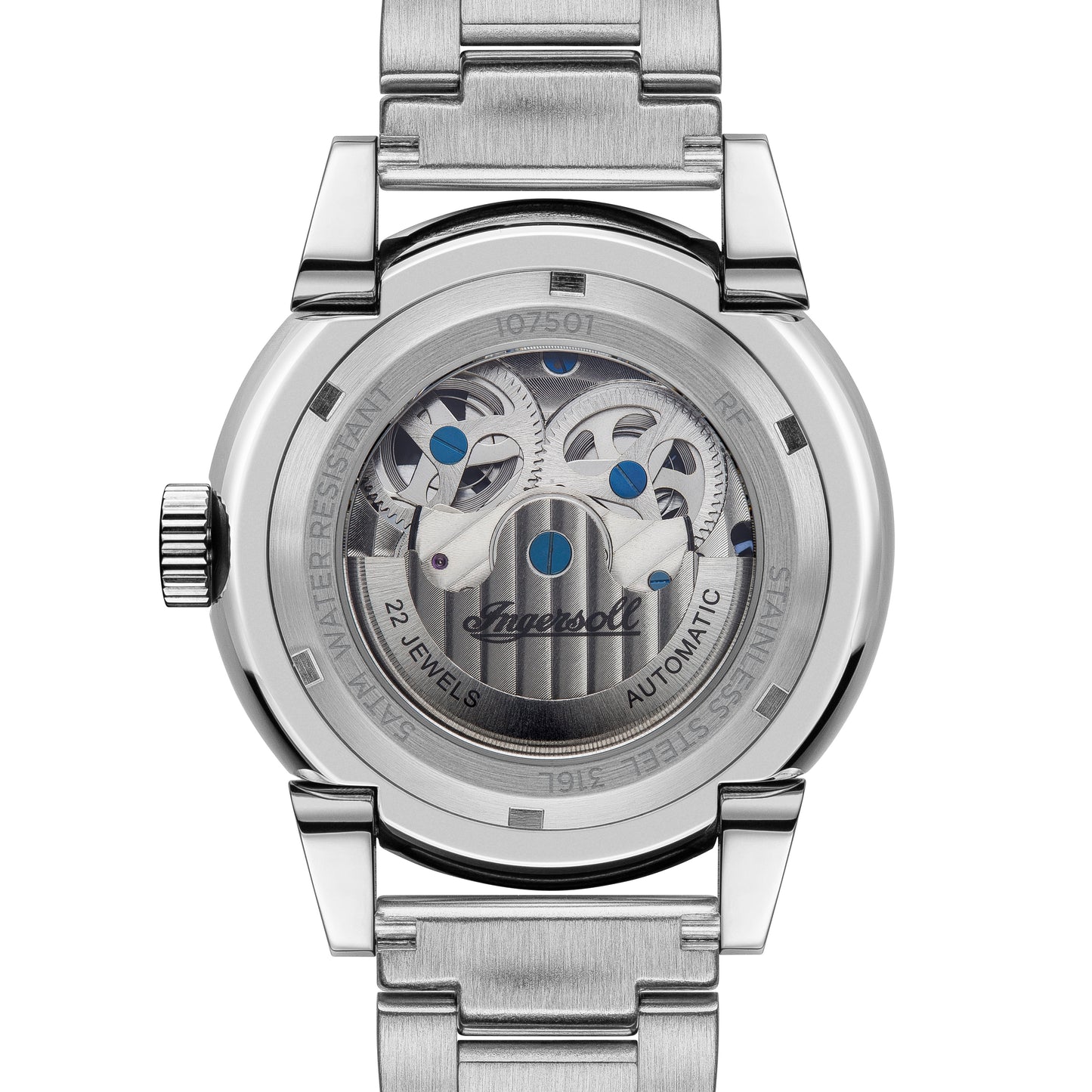 Ingersoll The Swing Silver Skeleton Automatic Watch