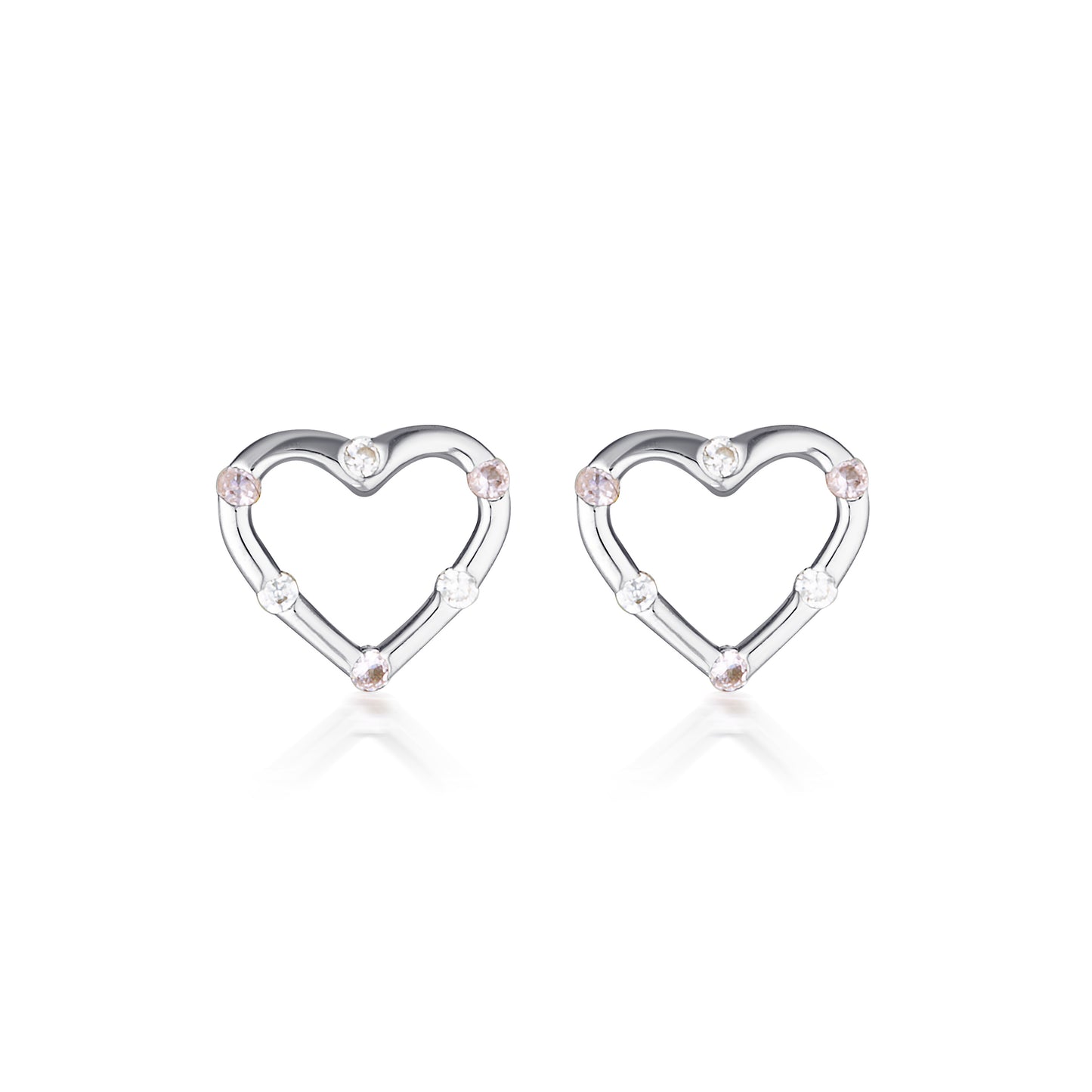 SUMMER SORBET CANDY CUPID EARRINGS PINK SILVER