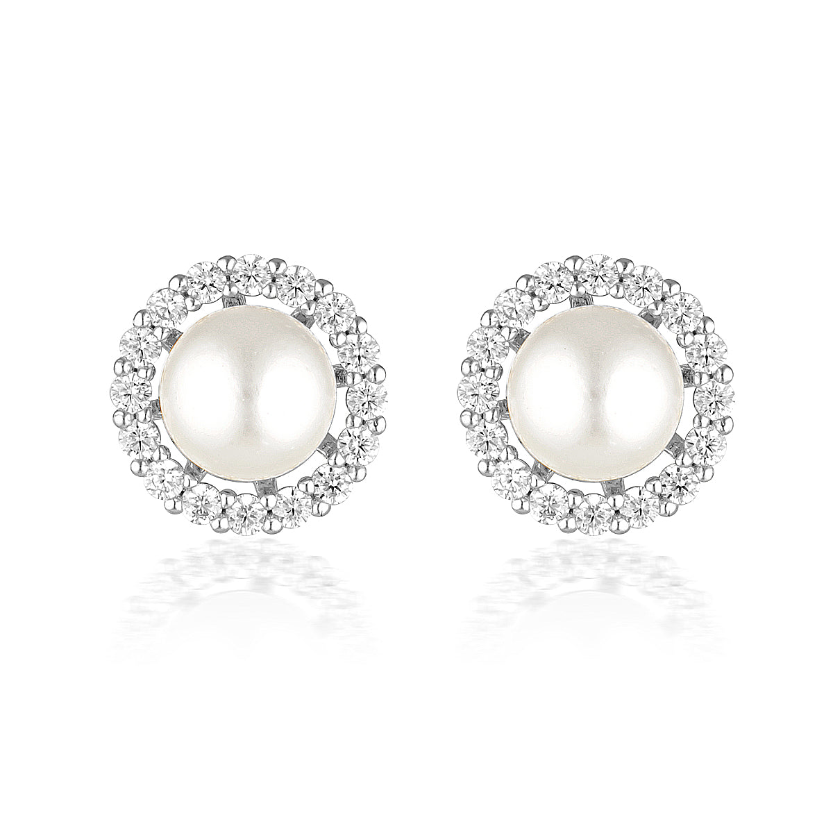 NOEL NIGHTS ESTEEM PEARL EARRINGS SILVER