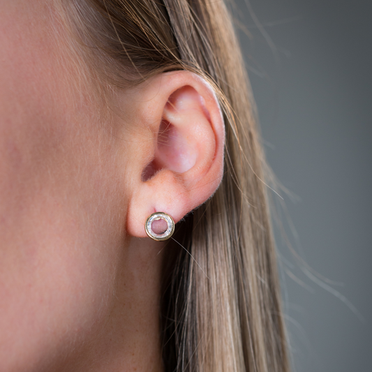 NOEL NIGHTS SLICED STONE EARRINGS GOLD