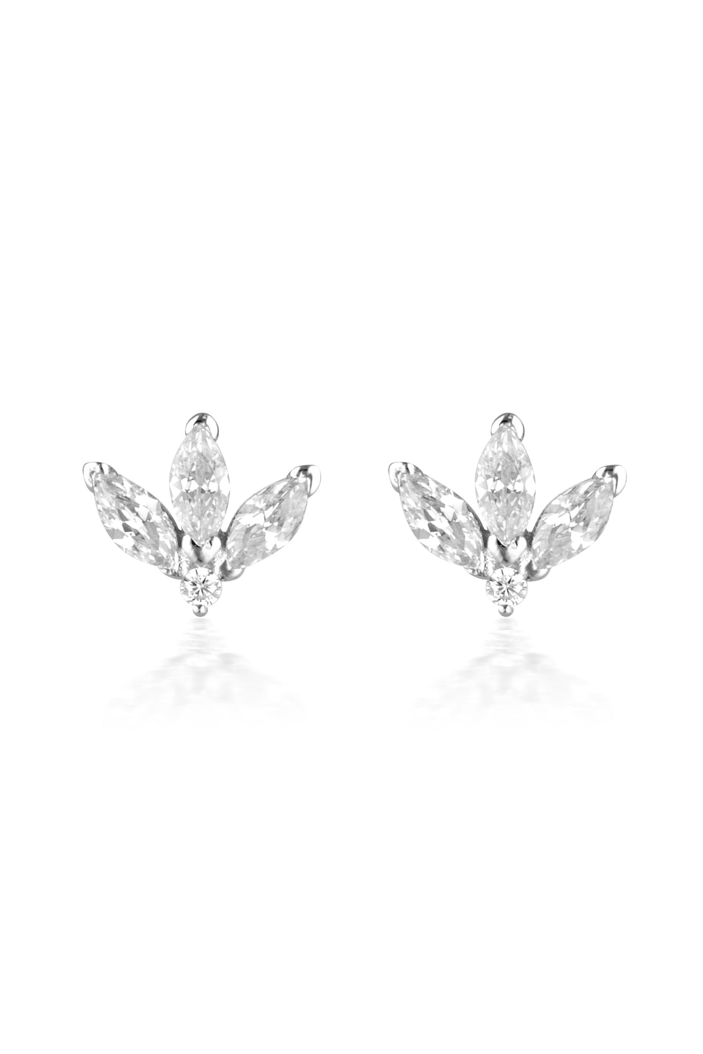 Georgini Noel Nights Misstletoe Earrings Silver