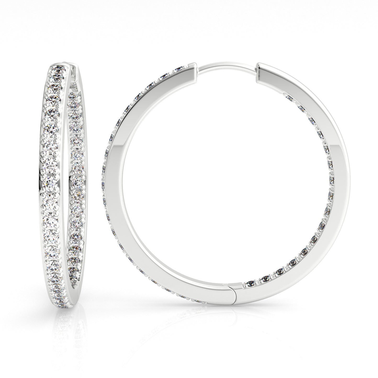 GEORGINI ELEGANT ESSENTIALS 25MM HOOP SILVER