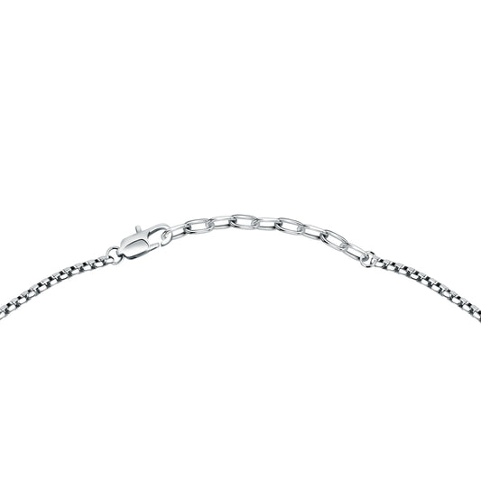 Maserati Silver and Rose Gold 60cm Pendant