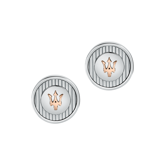 Maserati Silver and Rose Gold Cufflinks