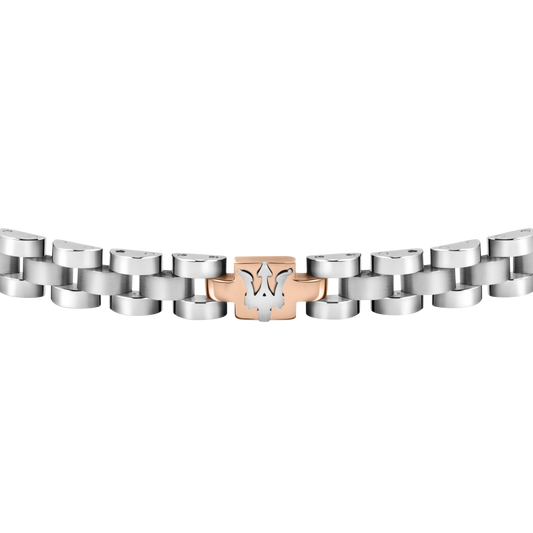 Maserati Silver and Rose Gold Jewels Bracelet