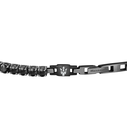 Maserati Black Cubic Zirconia 22cm Bracelet