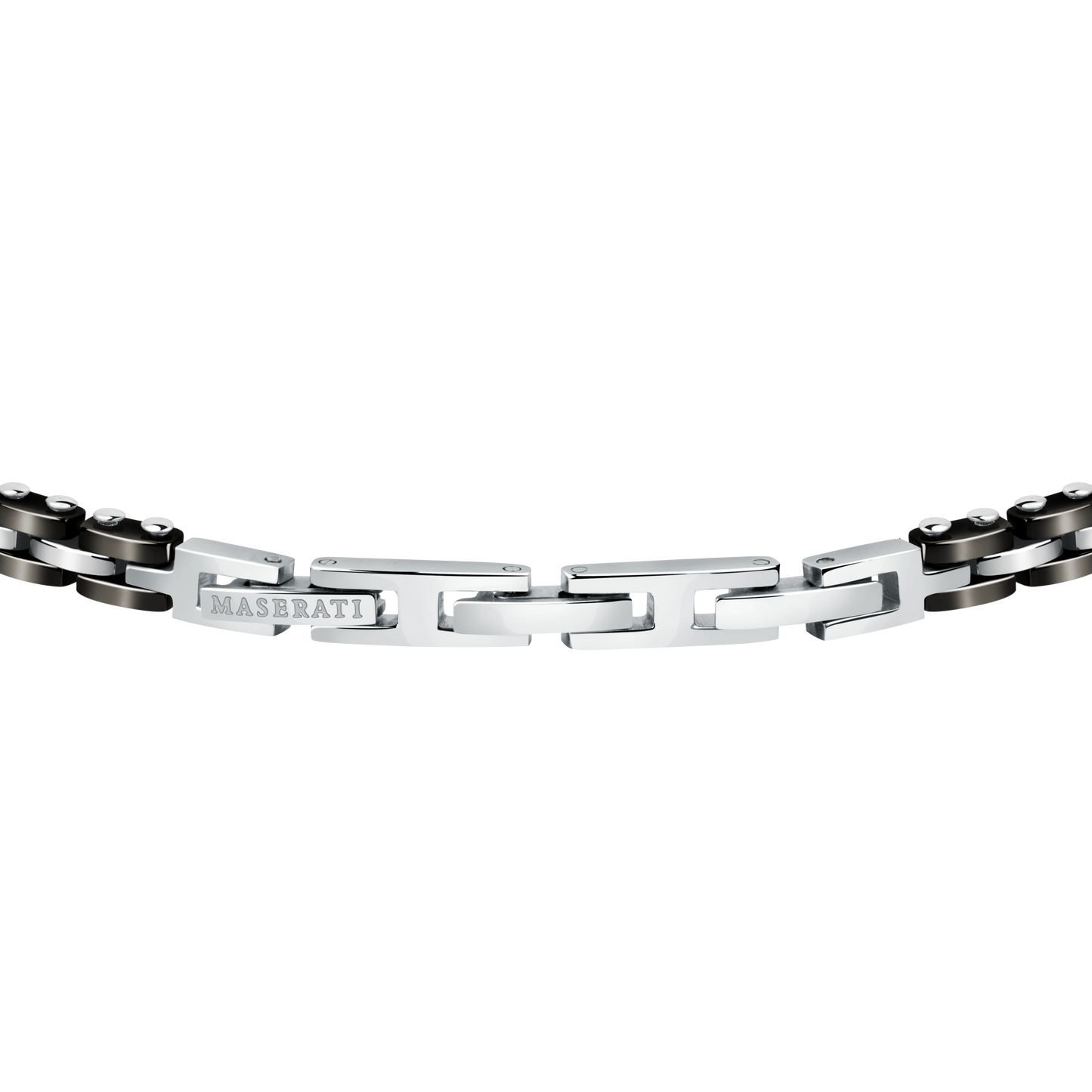 Maserati Ceramic Black and Silver Bracelet