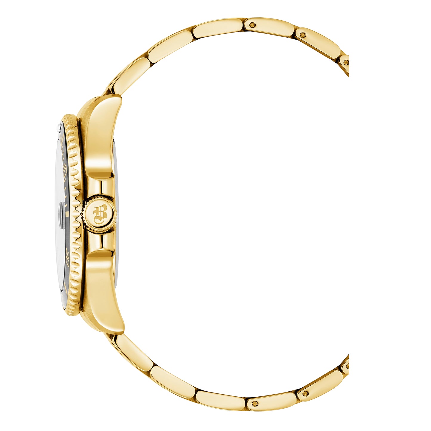 Jacques Du Manoir Swiss-Made Pro Scuba 43mm 200m Water Resistant Gold and Black Watch