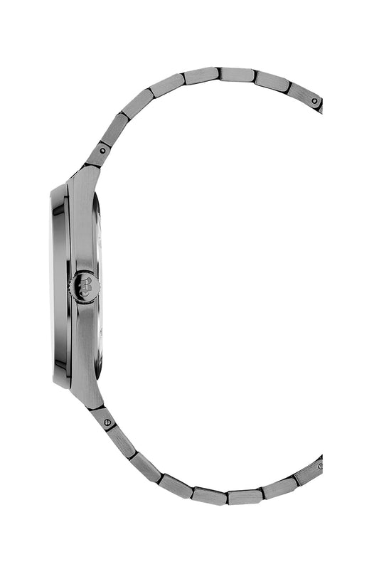 JDM Horizon Gents 41mm 100m Silver Dial Black Stainless Steel Strap Watch