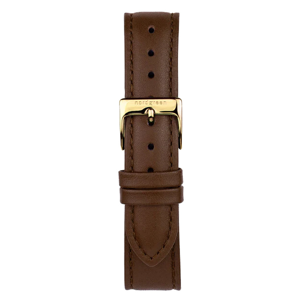 Nordgreen Native 28mm Brown Leather Strap Watch