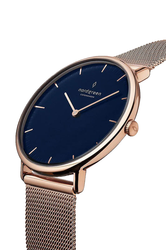 Nordgreen Native 32mm Rosegold Mesh Strap Watch