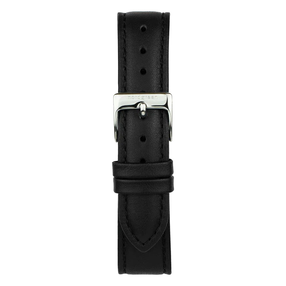 Nordgreen Native 40mm Silver Case Black Leather Watch