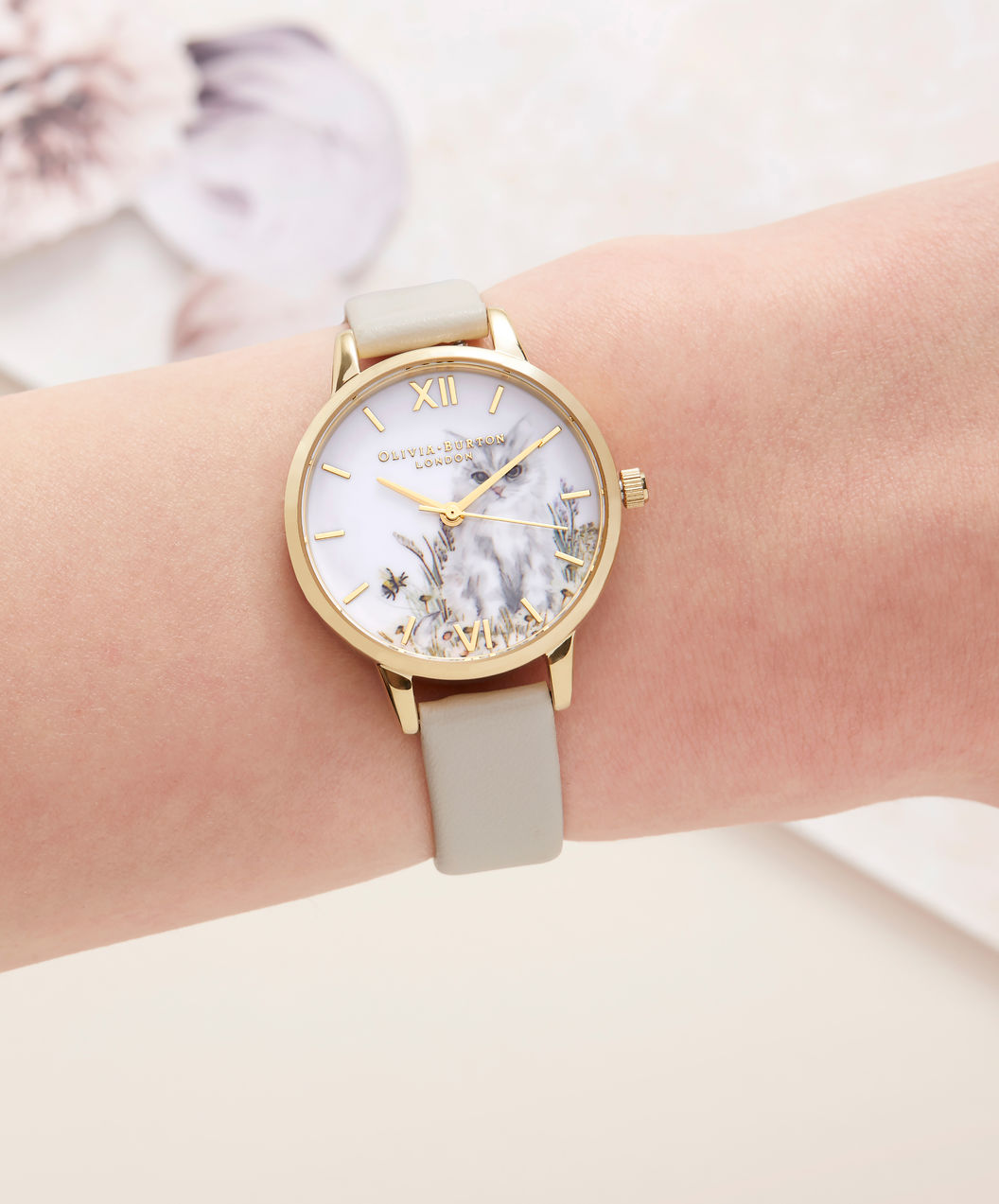Olivia Burton Vegan Friendly Vegan Nude Leather Strap Watch